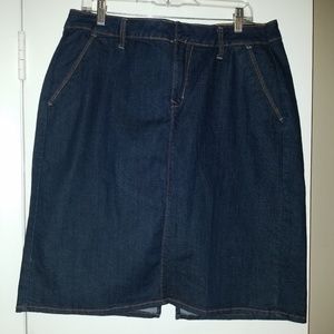 Old Navy Sz 16 Denim Knee Length Skirt